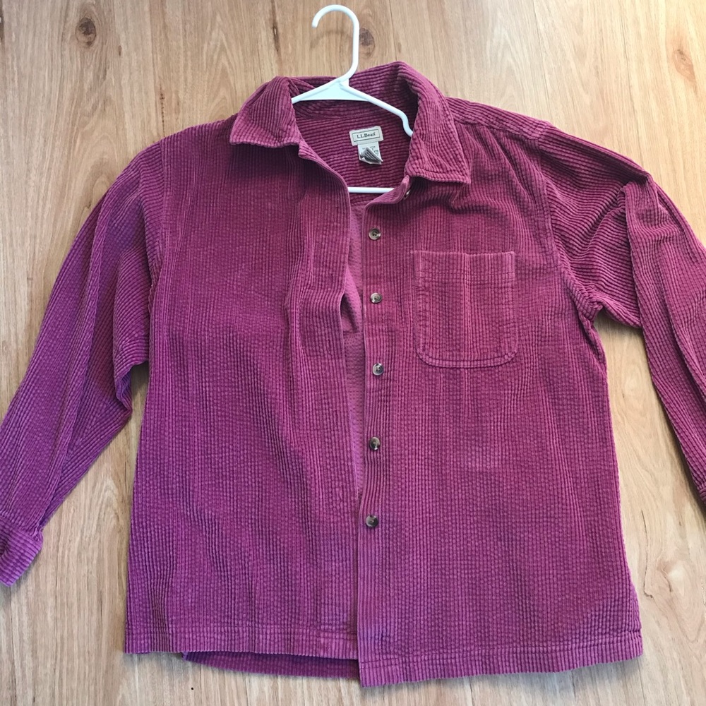 LL Bean vintage corduroy button up